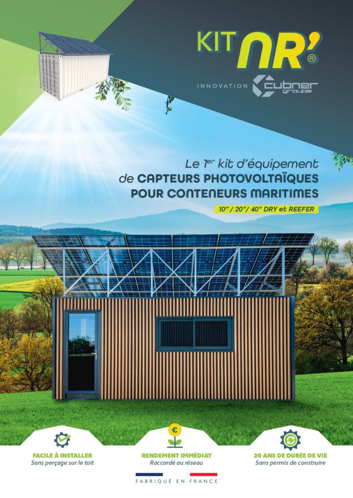 Le 1er kit d'équipement de capteurs photovoltaïques pour conteneurs maritimes.