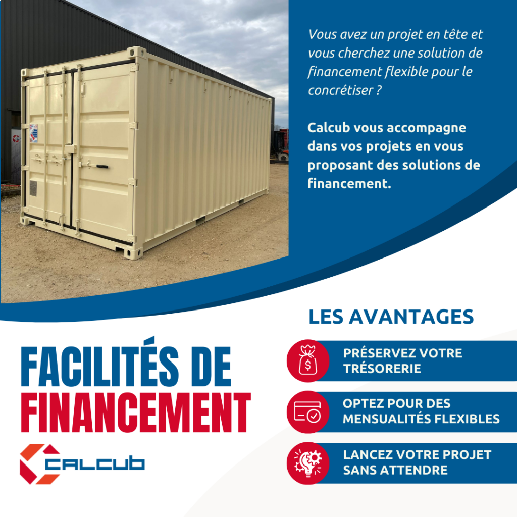 calcub, conteneur, conteneur maritime, container, solution de financement